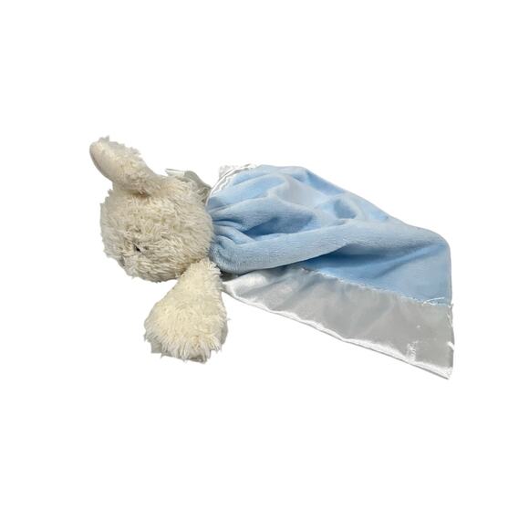 FIRST FRIENDS Plush Bunny Lovey Baby Security Blanket Soft Satin Cape Toy - Picture 5 of 11